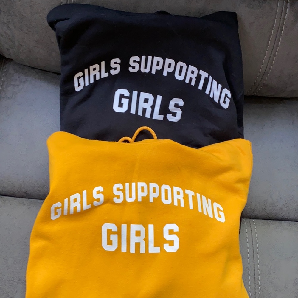 Adelaine Morin Girls Supporting Girls sweatshirts